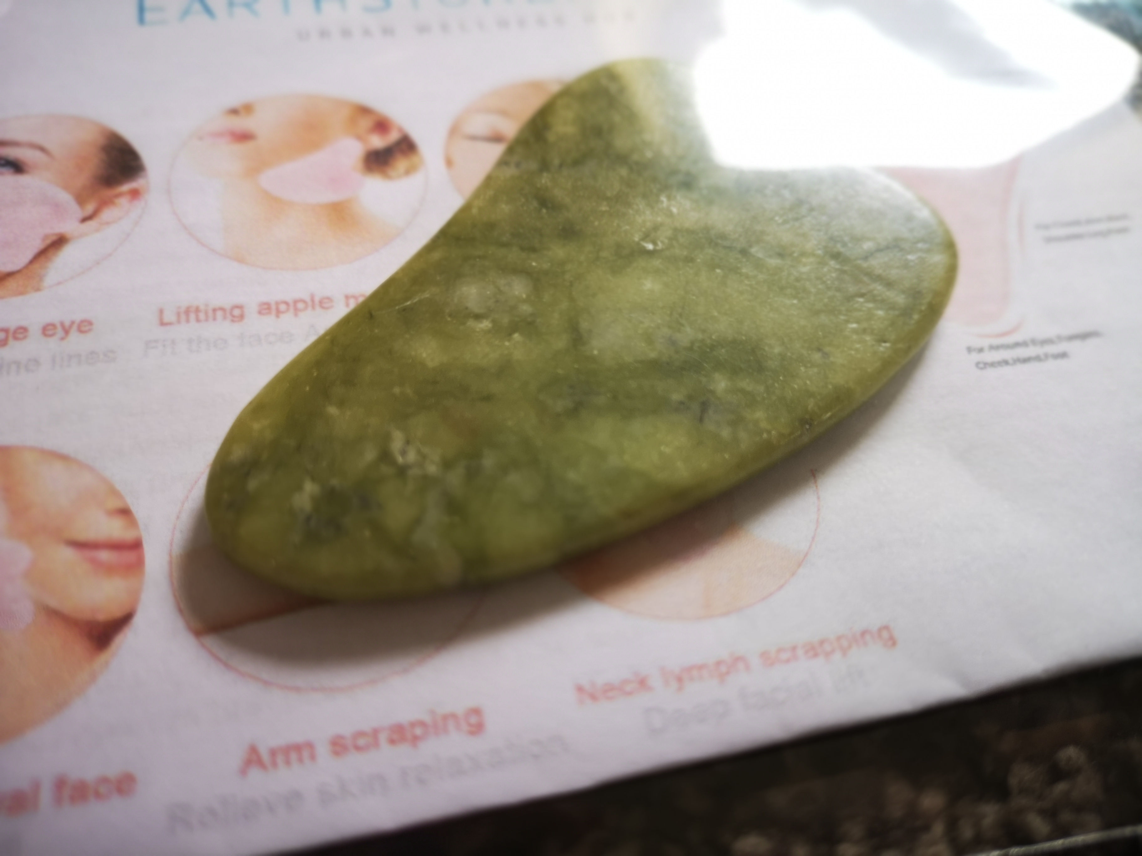 New Jade (Jadite) Gua Sha (guasha) Board Scraper