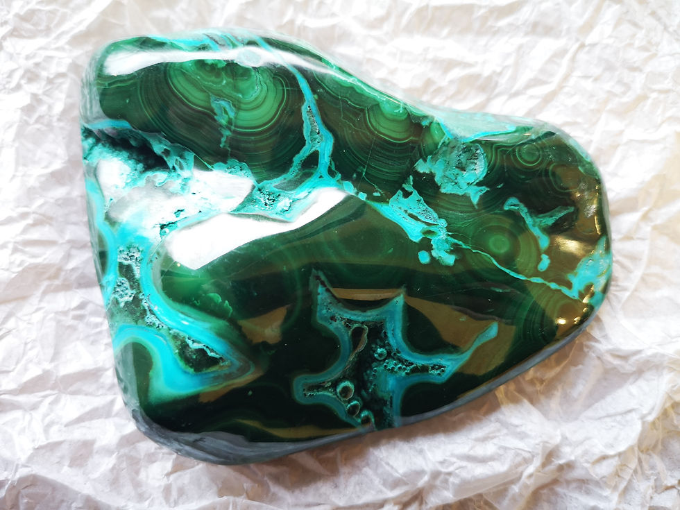Thumbnail: Large Malachite & Chrysocolla Freeform display (470g 112x85x38mm