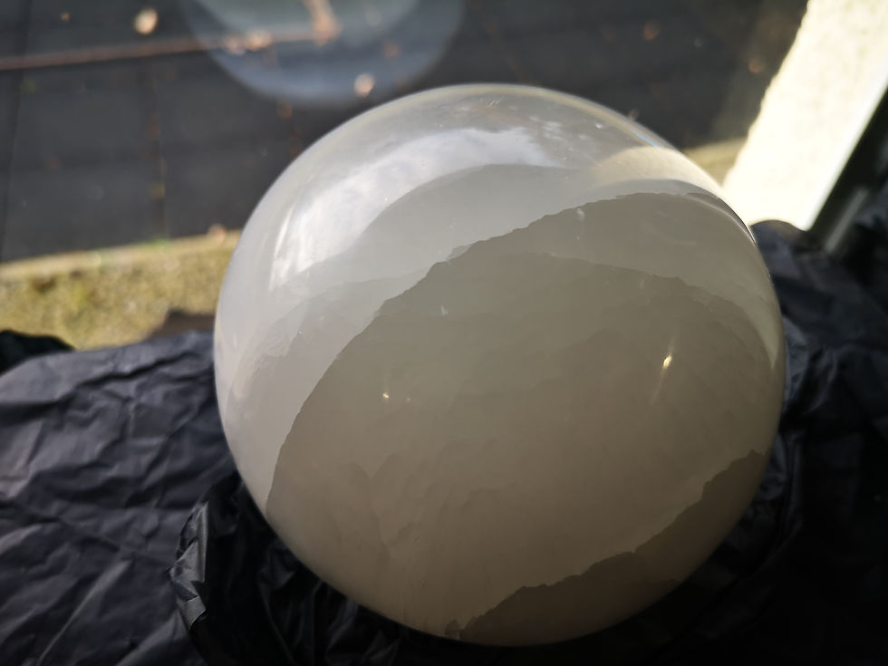 Thumbnail: PURE SELENITE SPHERE- 120mm 2.2Kg (2200gms) Satin Spar