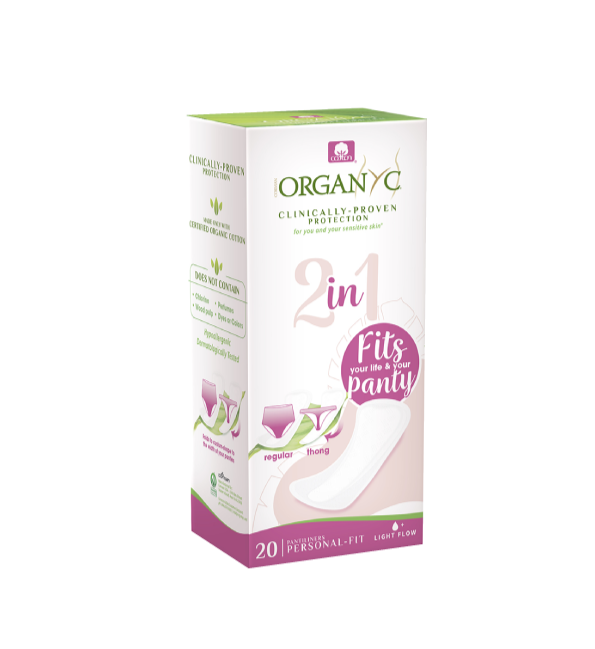 Organyc Penso Protege Slips Tanga 2 em 1 X20