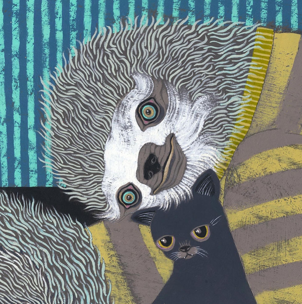 Thumbnail: "Sloth and Kitten" Mini Print