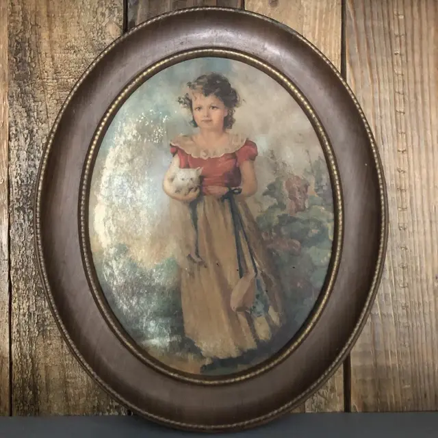 Thumbnail: Poodle - Original Painted Frame Painting