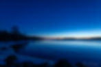 Twilight by the icy seashore