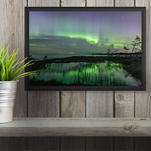 SECRET PARADISE – Real Aurora Photo Print | Nordland Aurora