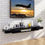 Thumbnail: Wall TV cabinet wall hanging TV background 