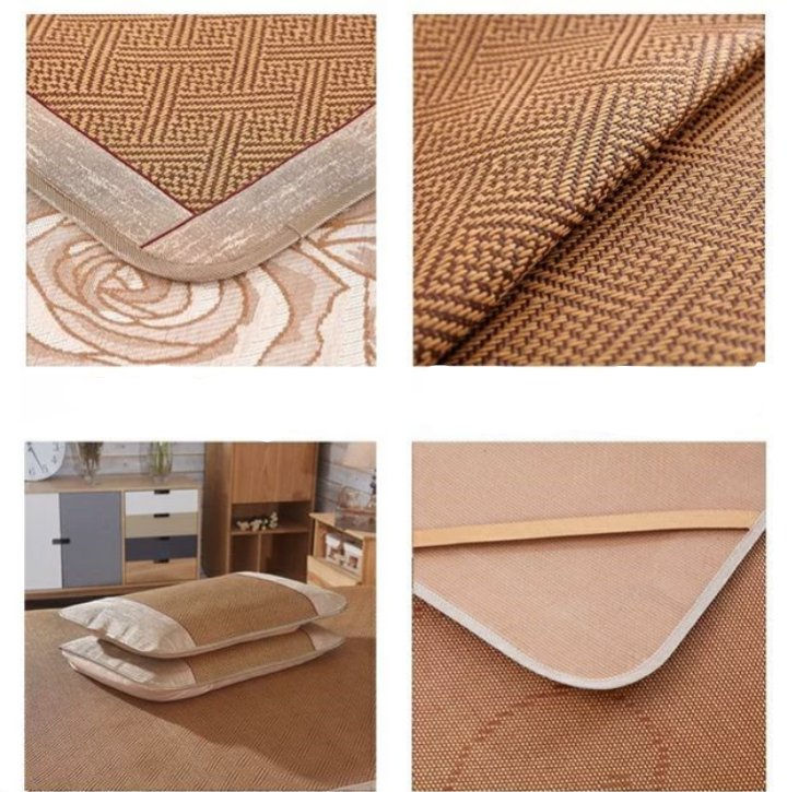 Thumbnail: Ice silk mat bed cover type non-slip double-sided 