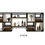 Thumbnail: Nordic household wine rack solid wood wrought iron wine cabinet 