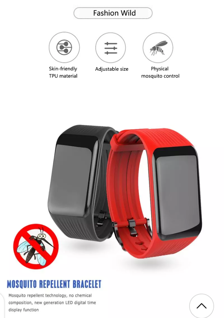 Thumbnail: 2020 NEW Ultrasonic mosquito repellent bracelet USB charge waterproof portable