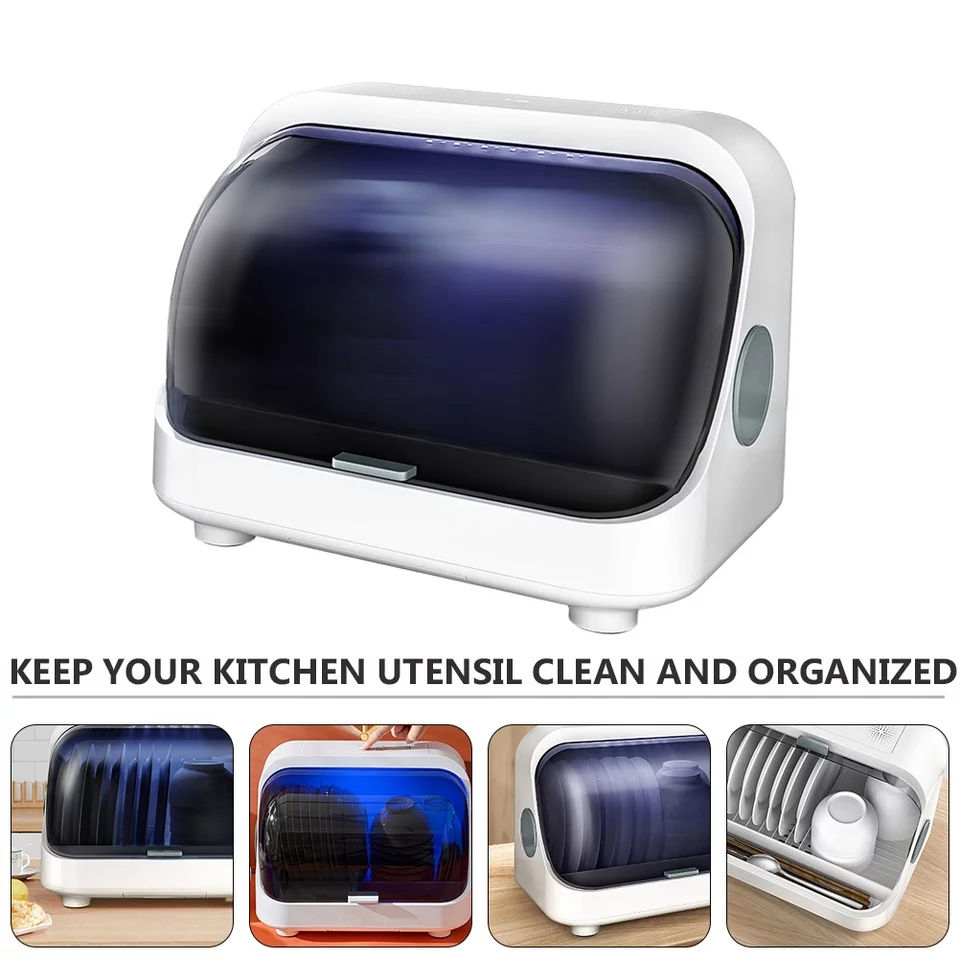 Thumbnail: Kitchen UV Disinfection Cupboard Tableware Storage Rack  Storage Box