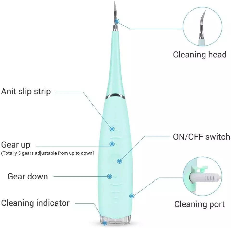 Thumbnail: Electric Ultrasonic Dental Scaler Tooth Calculus Remover 