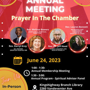 Prayer in the Chamber: A Panel with Spiritual Advisors to Those on Missouri's Death Row