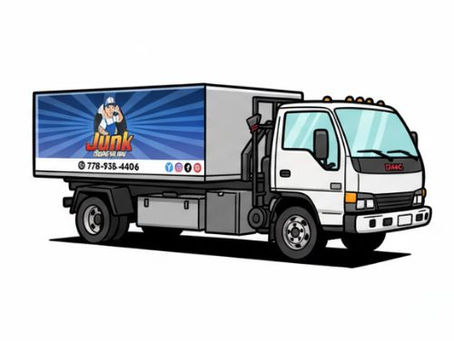 An animated Junk Solved truck