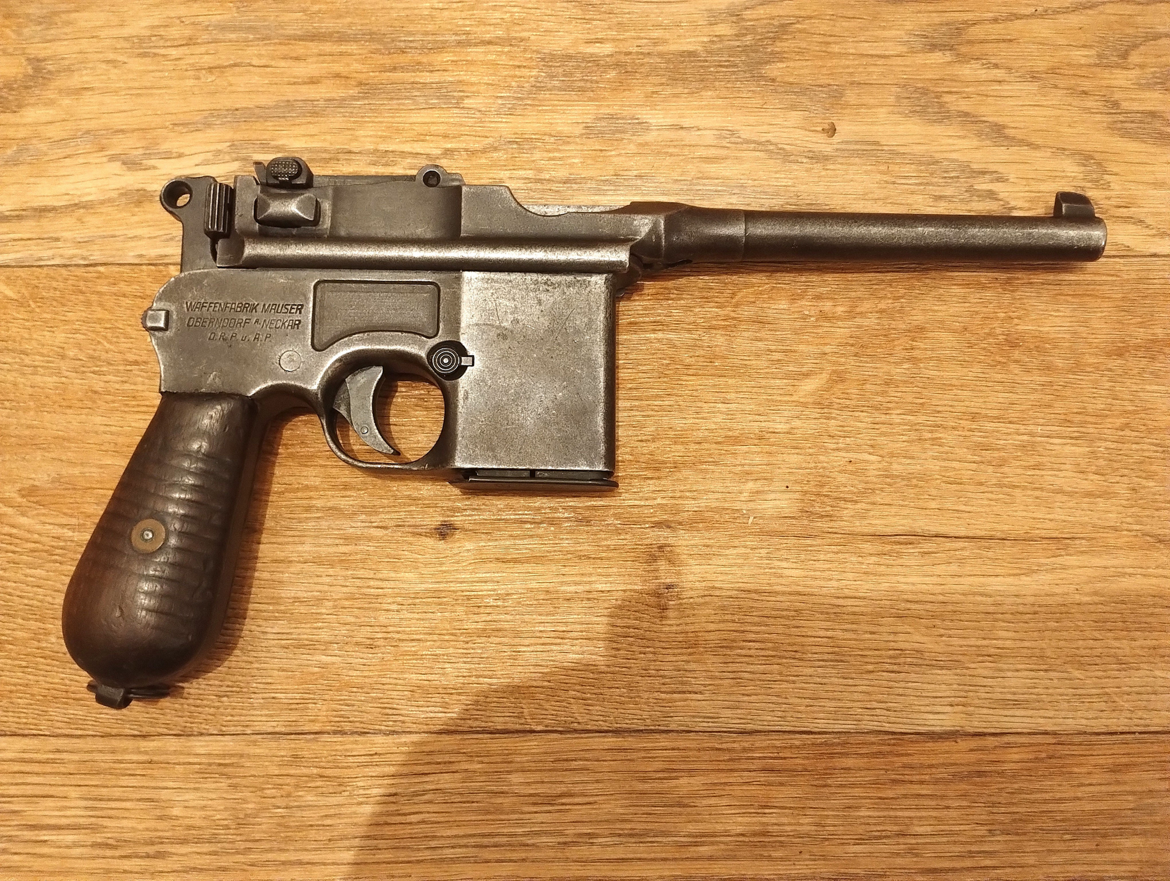 Mauser M712 Schnellfeuer Broomhandle Pistol (the "Box Cannon")