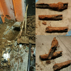 barsink repair in driveway