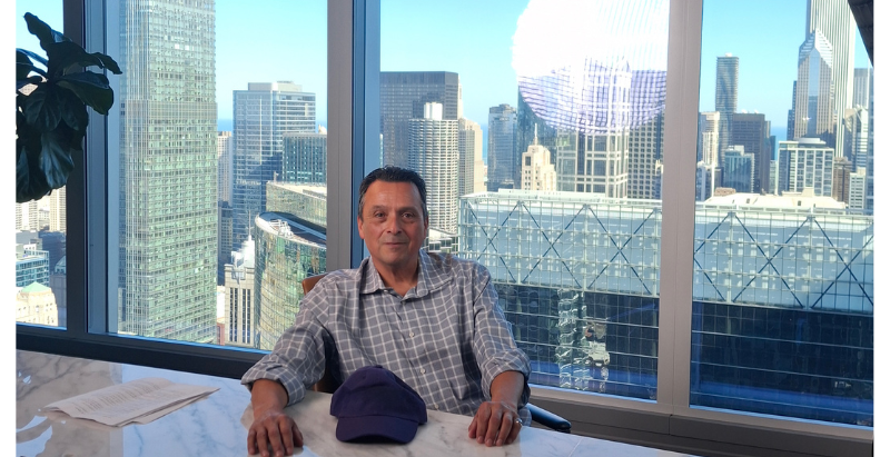 Check out TN Talent David Perez, on set at a recent skyscraper gig!