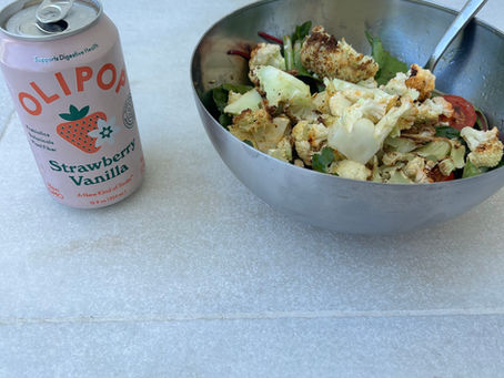 My Favorite Summer Salad + OLIPOP Pairing (The Perfect Healthy Lunch)