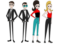 Charater Concepts: Crash, Adams and Caroline