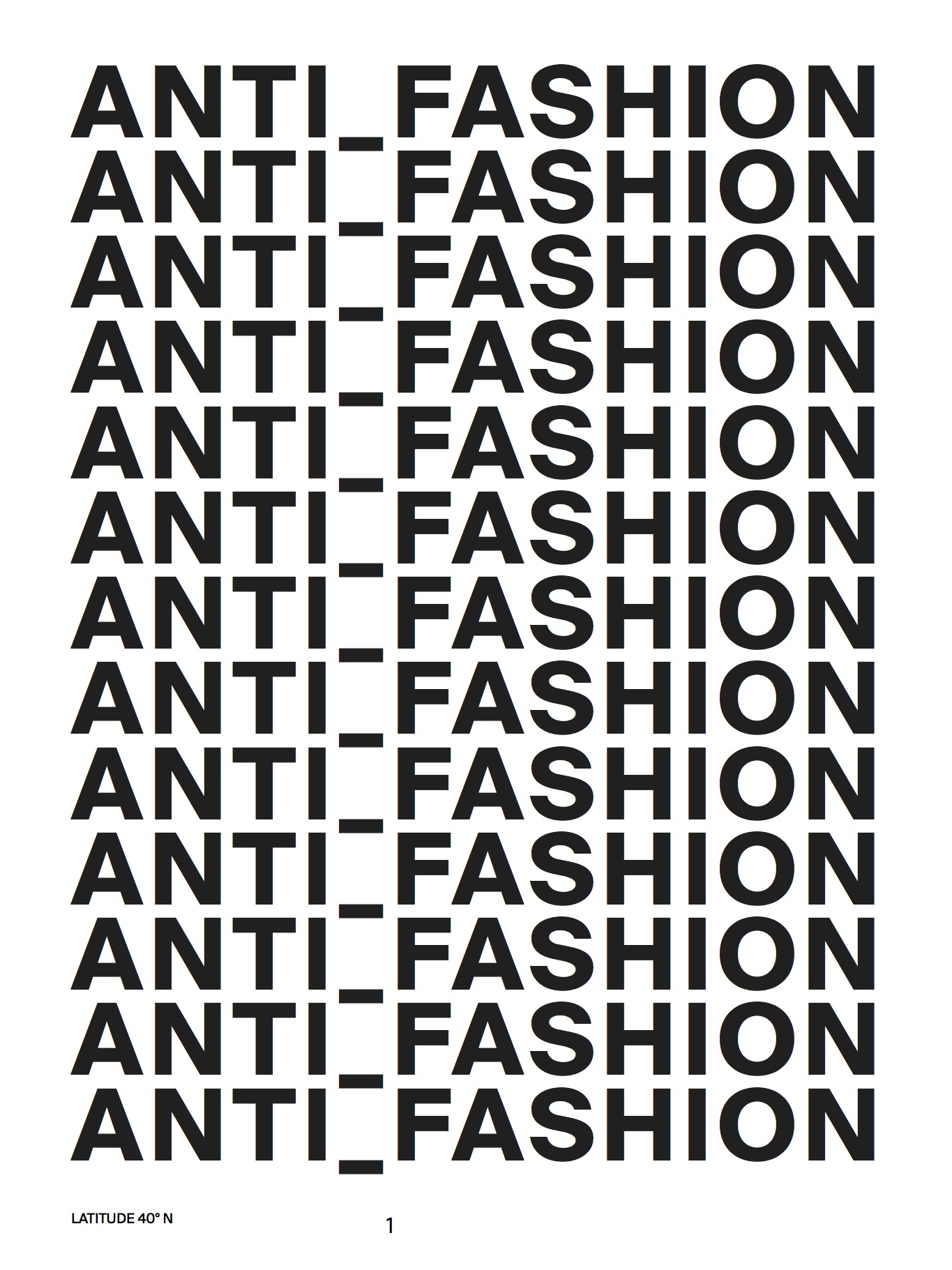 Anti-Fashion 2017