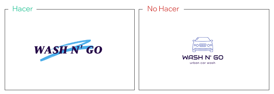 El uso de íconos conceptuales es mejor que una representación literal de lo que ofreces