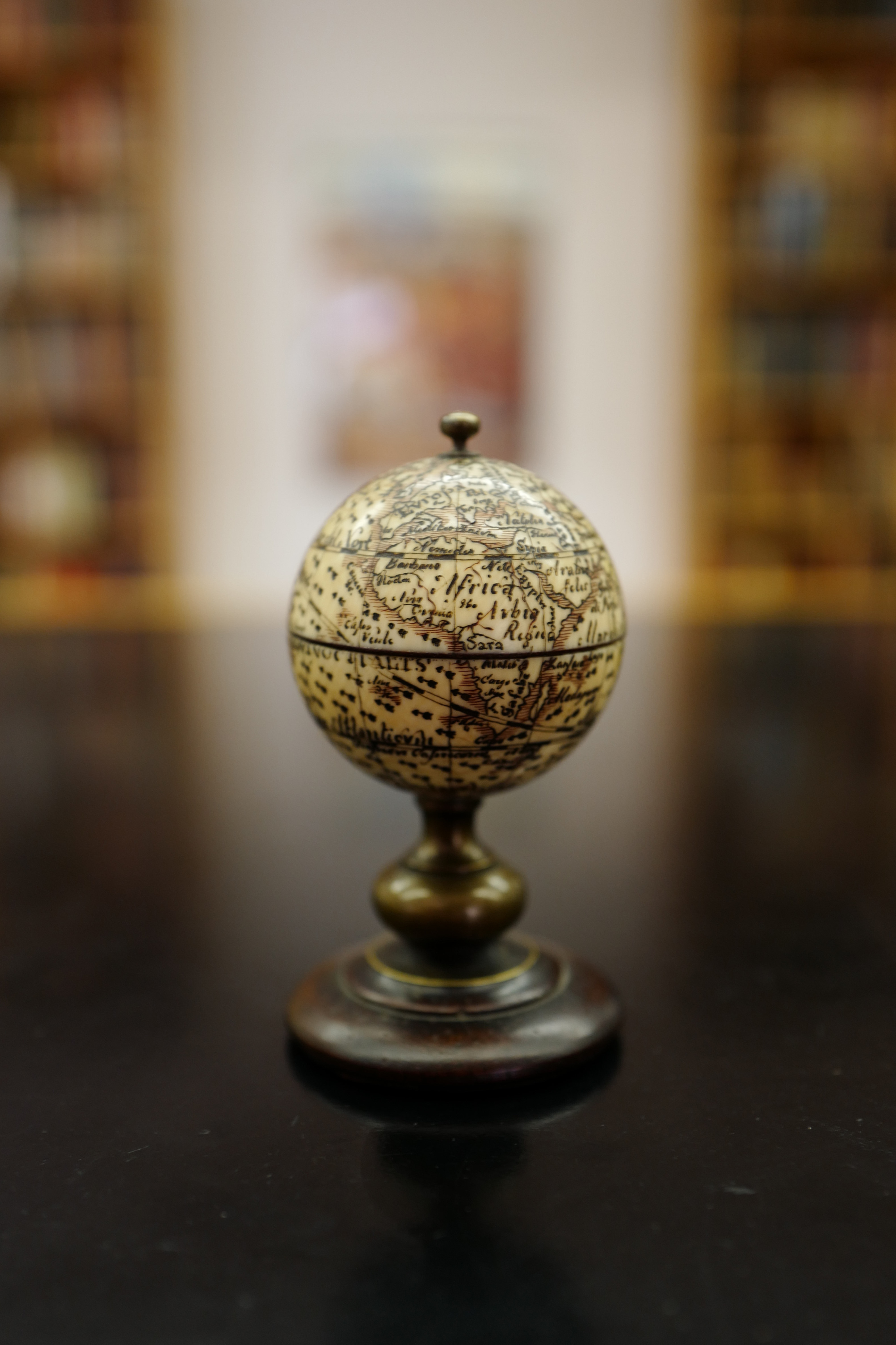 Small Ivory Globe and Sundial - 1820s