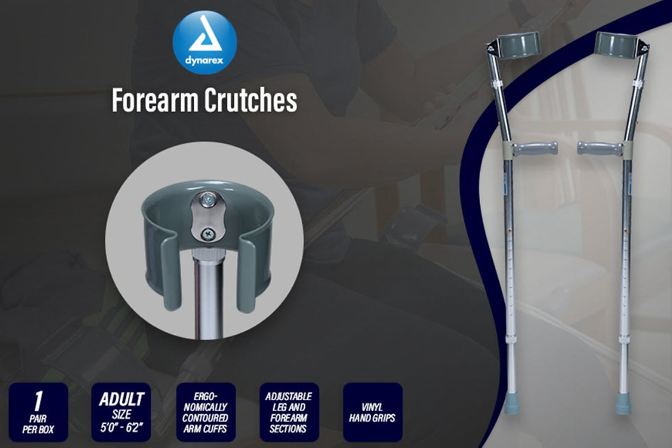 Miniatura: Muleta de antebrazo para adultos de 5'0" a 6'2"