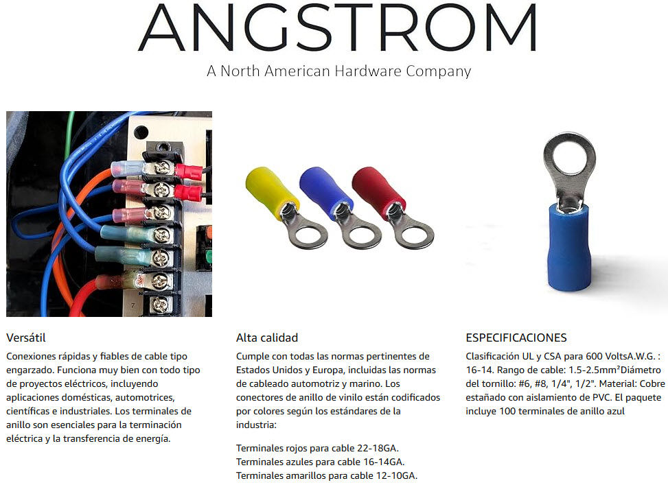 Miniatura: Terminal de ojo 16 - 14 AWG