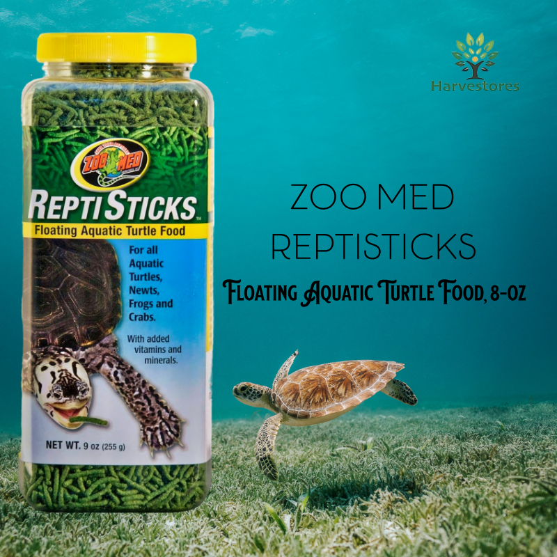 Zoo Med ReptiSticks Floating Aquatic Turtle Food, 8-Oz