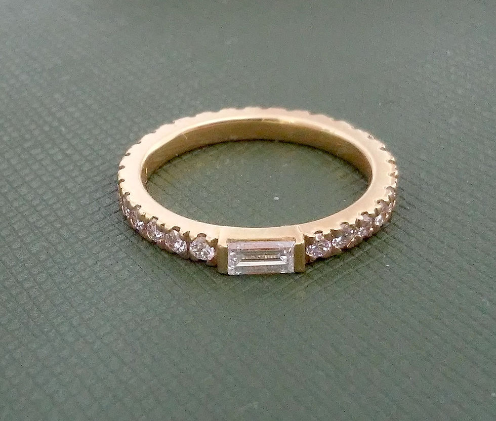 Thumbnail: East-West Diamond on Eternity Ring