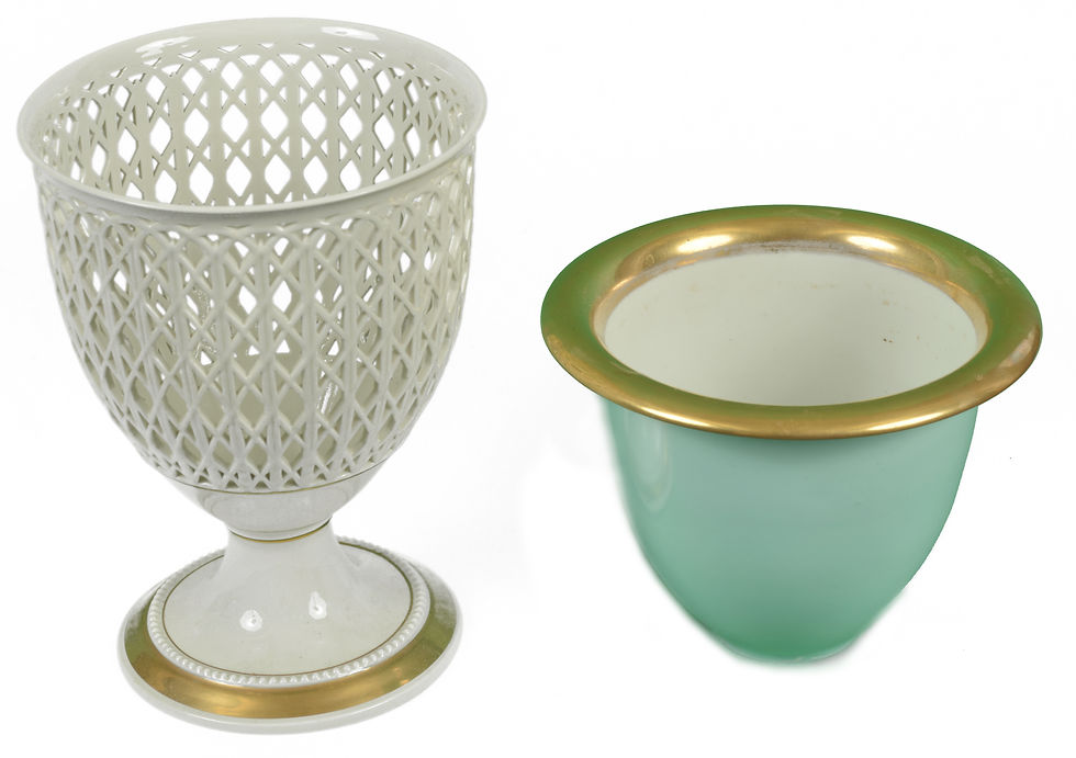 Miniature : Royal Porzellan Manufaktur - Porcelain Chalice Vase