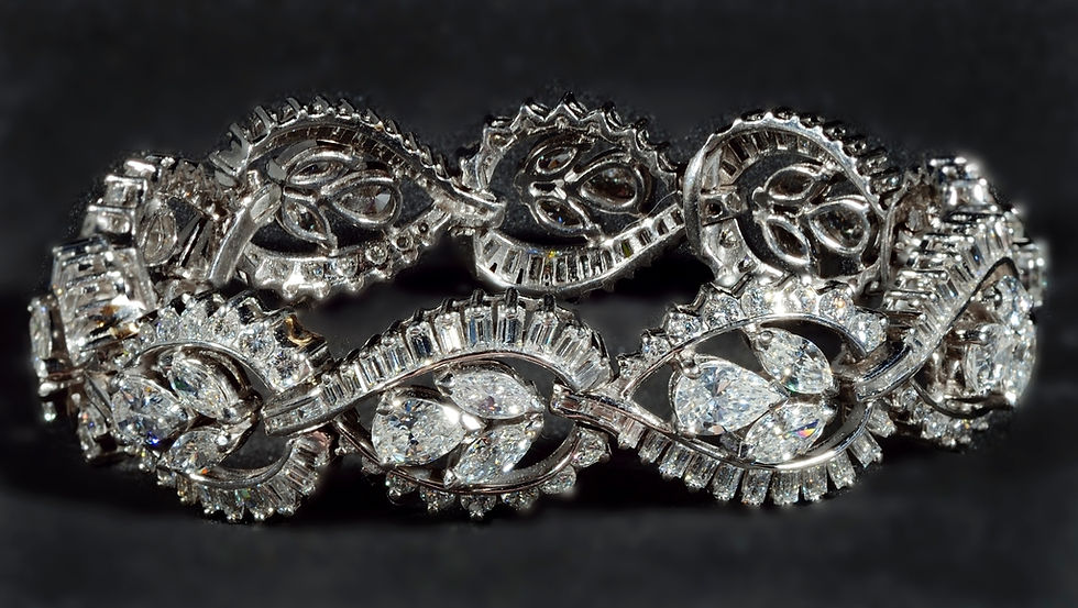 Thumbnail: Diamond Platinum Bracelet