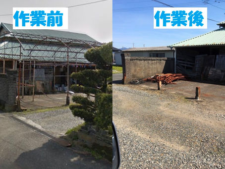 個人宅にて鉄骨解体
