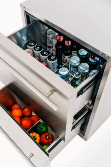 Thumbnail: RFR-24DR2-A Summerset 5.3c Deluxe Outdoor Rated 2-Drawer Refrigerator