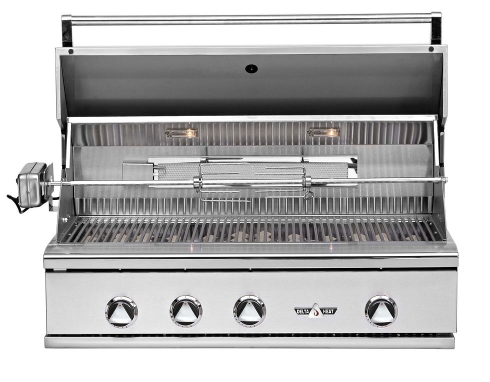 Thumbnail: DHBQ38RS-D - Delta Heat 38" Built In Grill W/Rotisserie & Sear