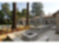 Firepit and sitting wall - Los Gatos