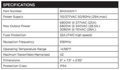 Thumbnail: BH3130011-1 - Bromic Smart-Heat™ Wireless Dimmer Switch for Electric Heaters