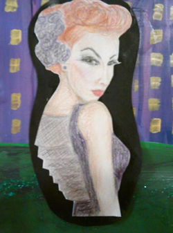 Piece #15 - _City Girls_ - Side 1, Girl 1 - Close-up
