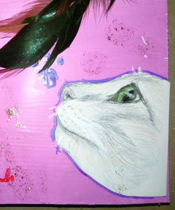 Piece #13  - _Feline Frenzy_, Side 2, bottom close-up