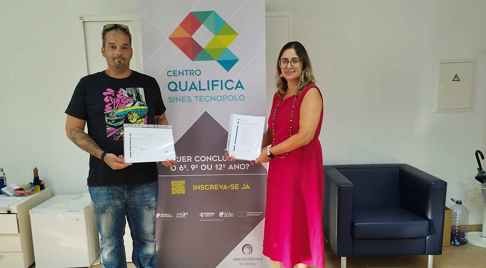 O Centro Qualifica do Sines Tecnopolo certifica mais um candidato através do processo de RVCC