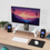 Thumbnail: Mbajtës për Monitor Trust Stand Tempered,bardh dhe zi