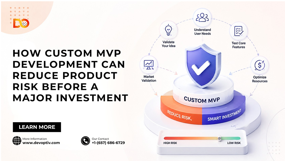 How Custom MVP Development Can Reduce Product Risk Before a Major Investment