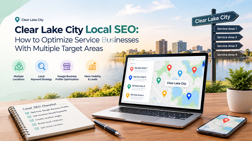 Clear Lake City Local SEO: How to Optimize Service Businesses With Multiple Target Areas
