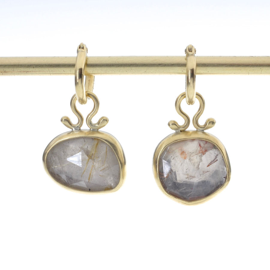 Rutilated Quartz Happy Dangles