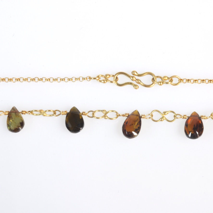 Thumbnail: Brown Tourmaline-on-Wire Necklace
