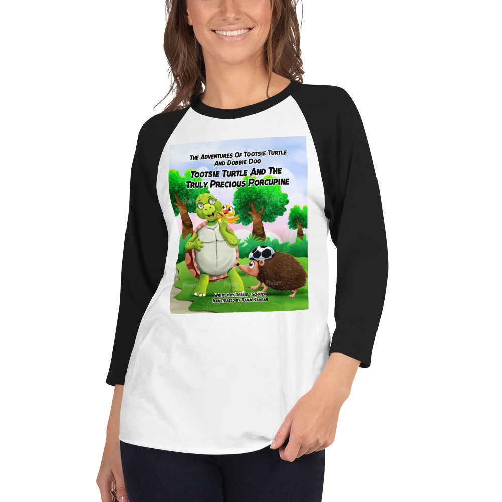 3/4 sleeve raglan shirt