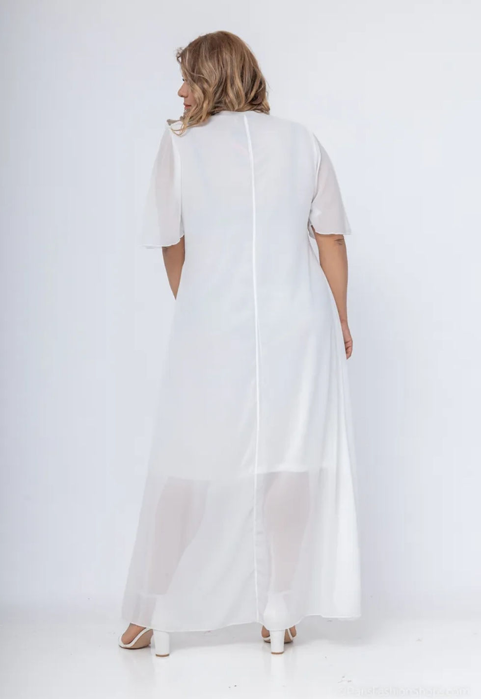 Miniatura: Robe longue en mousseline à détails 3 coloris disponibles 2W Paris