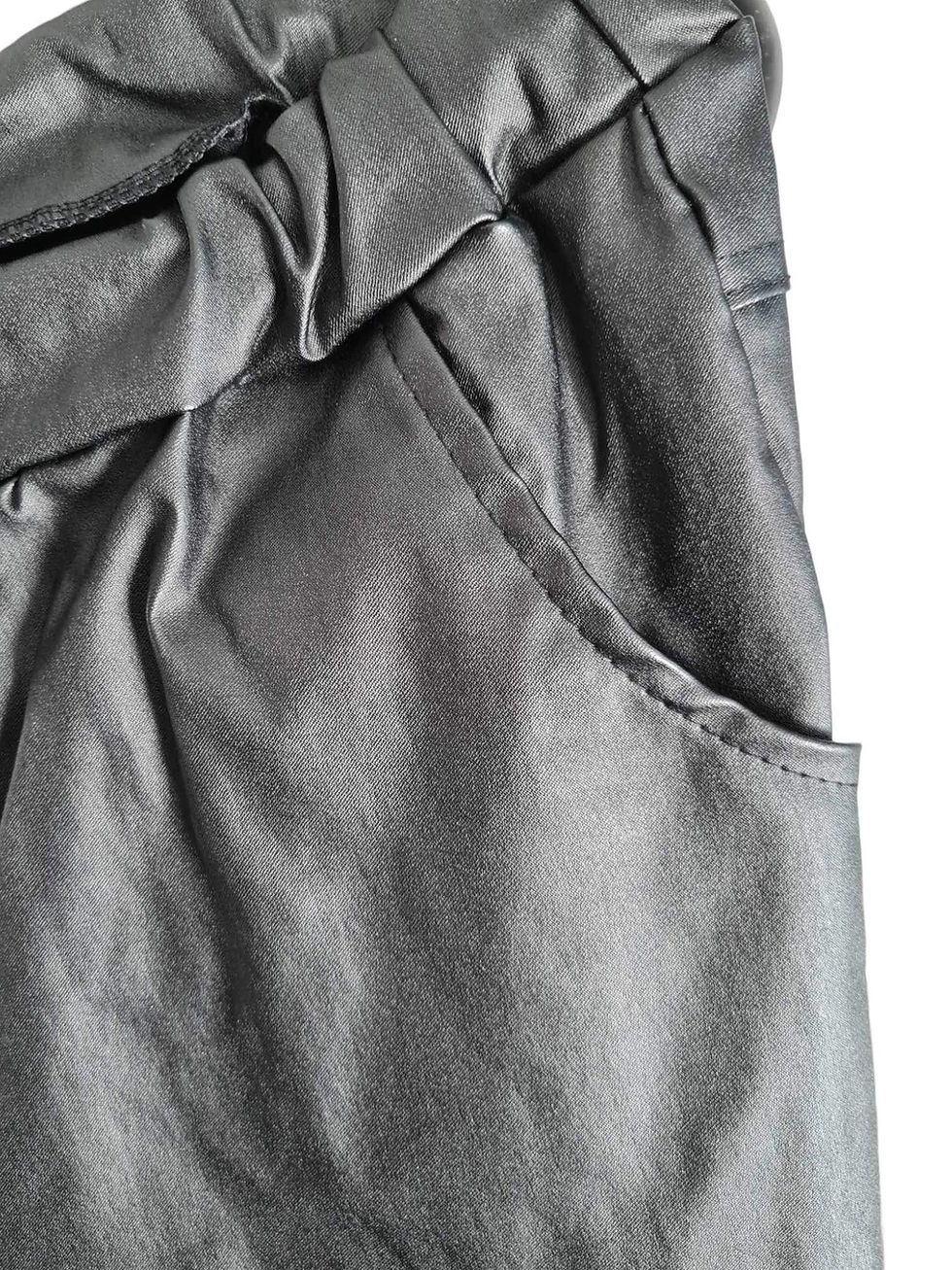 Miniaturbild: Pantalon effet simili cuir 2 coloris disponibles Imagine