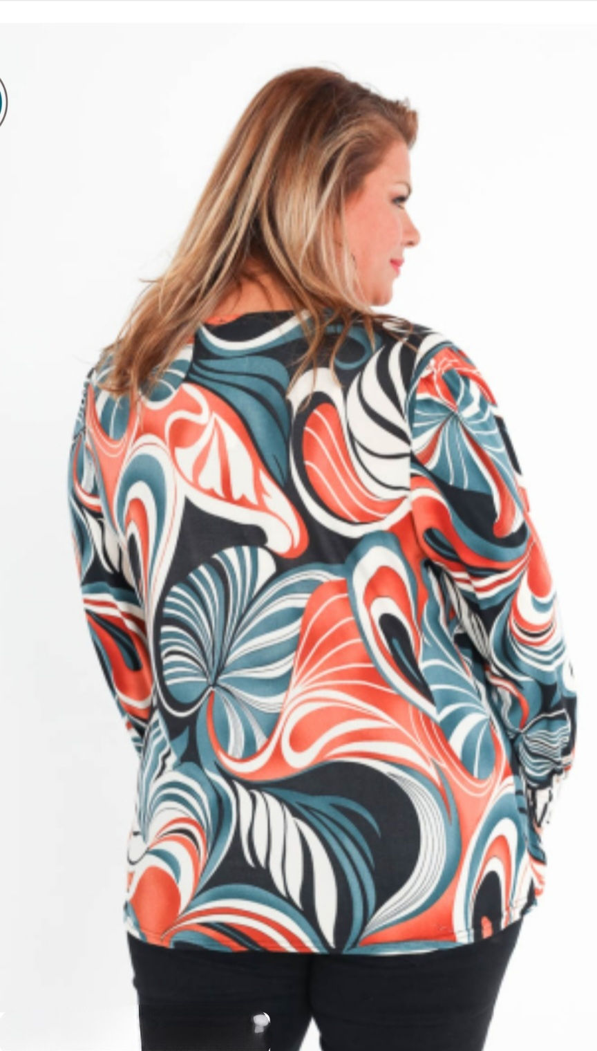 Miniatura: Blouse douce à imprimés Veti Style