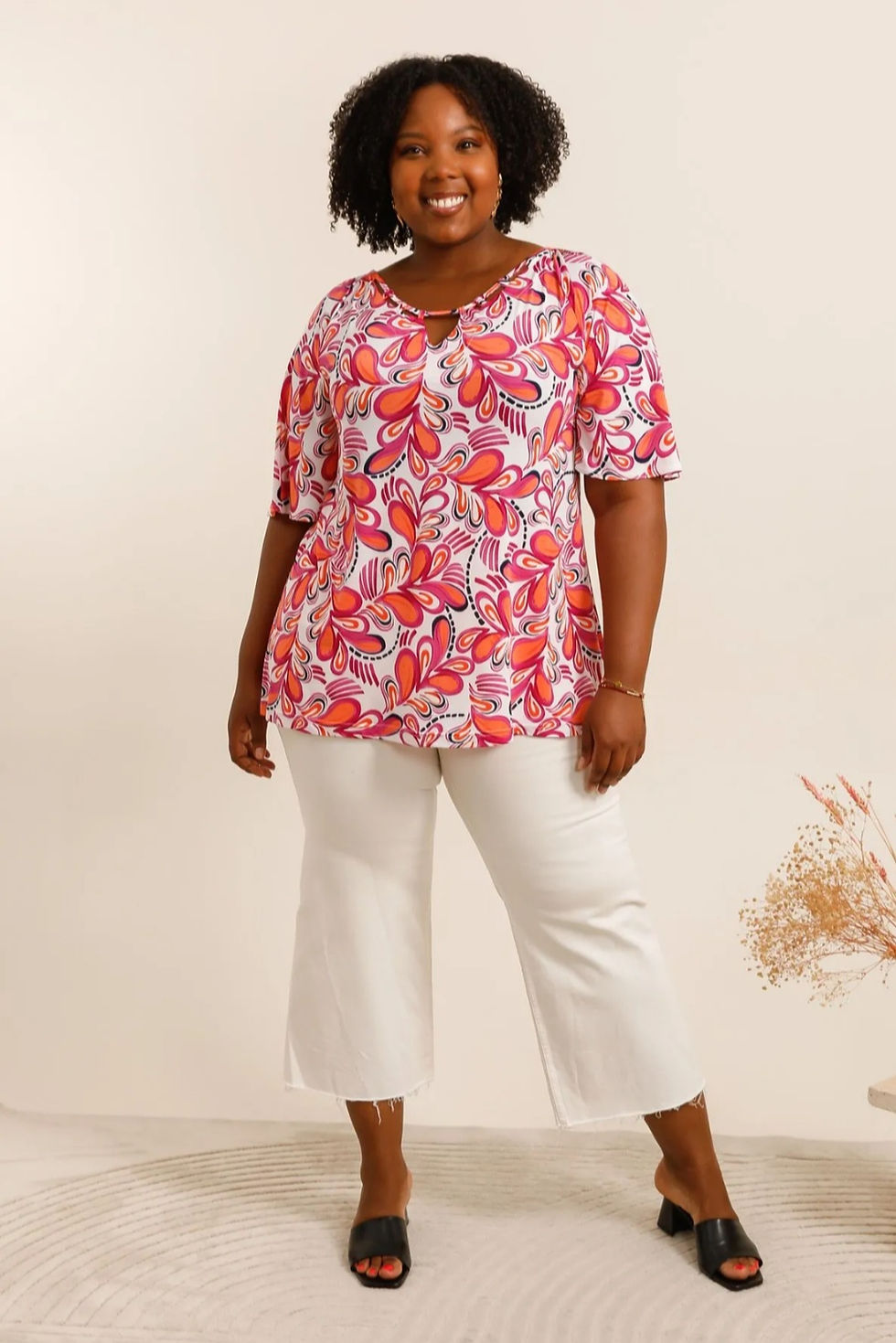 Miniatura: Blouse/tunique fluide imprimée à détails 2W Paris