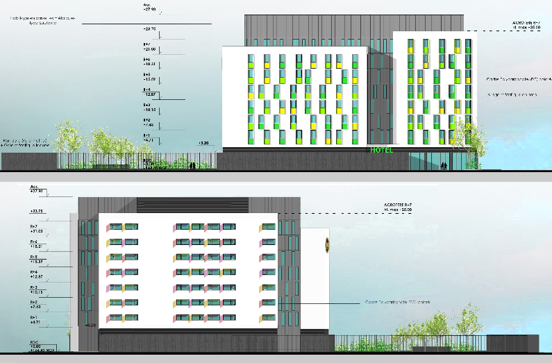 façades nord et sud