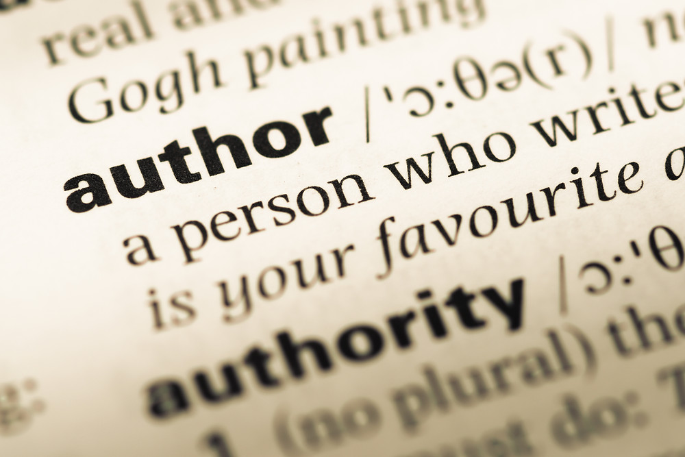 Dictionary definition of author